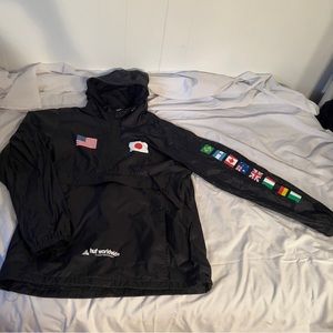 HUF Nation Flags Windbreaker Quarter zip